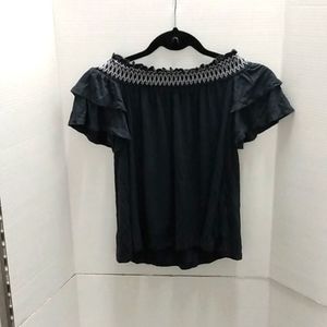 American Eagle Outfitters Soft & Sexy French Riviera off the shoulder top NWT sm